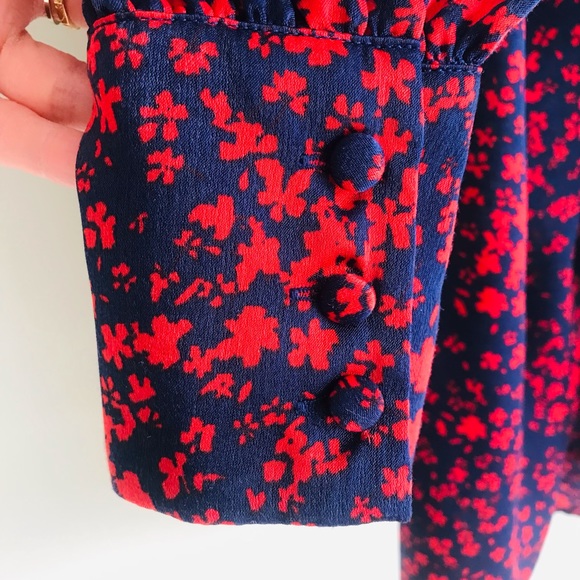 FiveSeventyFive - Floral Satin Wrap Dress - Picture 6 of 9